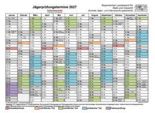 Jägerprüfungstermine 2027